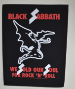 BLACK SABBATH We Sold Our Souls Backpatch - 30 cm x 36,3 cm