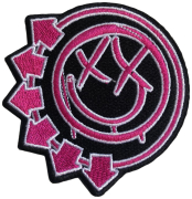 BLINK-182 - Pink Neon Six Arrows Smile - 8 x 8 cm - Patch