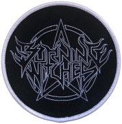 BURNING WITCHES - Round Outline Logo - 9,9 cm - Patch