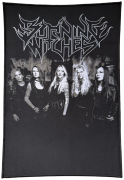 BURNING WITCHES - Standing Band - 29,5 x 20,2 cm - Woven ( ! ) Backpatch