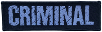 CRIMINAL - Logo - 3,2 x 10,1 cm - Patch