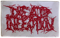 DEAD INFECTION - Red-Logo on White-Patch - 6 x 9,8 cm - Patch