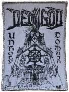 DEMIGOD - Unholy Domain - Glitter Silver Border - 10,9 x 8,2 cm - Patch