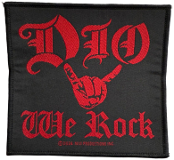 DIO - We Rock - 9,5 x 10 cm - Patch