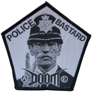 DOOM - Police Bastard - Black Border - 8,7 x 9,2 cm - Patch