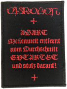 EISREGEN - Entartet - 9,9 x 7,4 cm - Patch