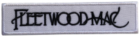 FLEETWOOD MAC - Text Logo - 2,8 x 11,6 cm - Patch