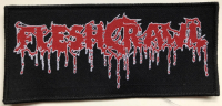 FLESHCRAWL - Logo - 15,2 cm x 7 cm - Patch