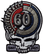 GRATEFUL DEAD - 60th Anniversary Skull - 7,8 x 6,2 cm - Patch