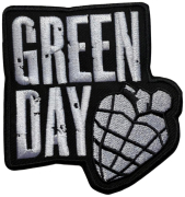 GREEN DAY - Stacked Logo & Grenade - 8,9 x 8,3 cm - Patch