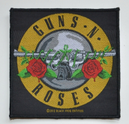 GUNS N ROSES Bullet Logo Patch - 10,3 cm x 10,3 cm