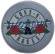 GUNS N ROSES - Silver Circle Logo - 7,4 cm - Patch