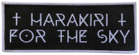 HARAKIRI FOR THE SKY - Black Logo - 4,8 x 12,6 cm - Patch