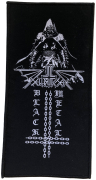 HELLBUTCHER - Black Metal Inverted Cross - 19,7 x 10 cm - Patch