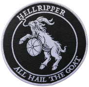 HELLRIPPER - All Hail The Goat Circle - 9 cm - Patch