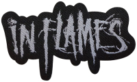 IN FLAMES - Logo Shaped - 4,8 x 7,8 cm - Patch