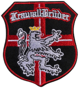 KRAWALLBRÜDER - Saarland Wappen - 8 x 7,2 cm - Patch