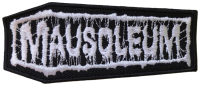 MAUSOLEUM - White-Logo - 4,5 x 10,9 cm - Patch