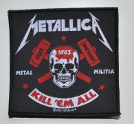 METALLICA Metal Militia 10,3 cm x 10 cm - Patch