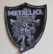 METALLICA Raiders Skull Patch - 10 cm x 11,5 cm