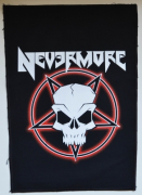 NEVERMORE Tribal Skull - 28 cm x 37,8 cm Backpatch