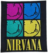 NIRVANA - Smiley Squares - 10,9 x 9,7 cm - Patch