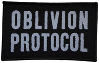 OBLIVION PROTOCOL - Logo - 6,2 x 10 cm - Patch