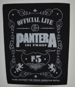 PANTERA - 101% Proof - Backpatch - 30 cm x 36,3 cm