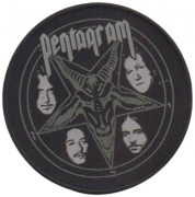 PENTAGRAM - Baphomet - Black Border - 9 cm - Patch