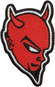 SATANIC SURFERS - Devil Head Cut Out - 7,6 cm x 4,9 cm - Patch