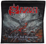 SAXON - Hell, Fire And Damnation - 9,7 x 9,9 cm - Patch