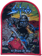 SODOM - 40 Years At War - Red Border - 10,9 x 8,3 cm - Patch