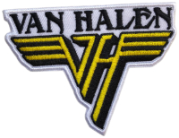 VAN HALEN - Text & Yellow Logo - 8,1 x 6,2 cm - Patch