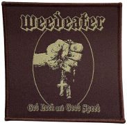 WEEDEATER - God Luck And Good Speed - 9,4 x 9,5 cm - Brown Border - Patch