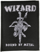 WIZARD - Waffenlogo / Bound By Metal - 11,8 x 9,1 cm - Patch